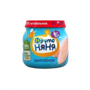 Пюре ФрутоНяня из мяса цыплят 80гр