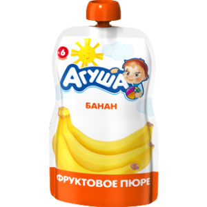 Пюре Агуша банан с 6 месяцев 90 г