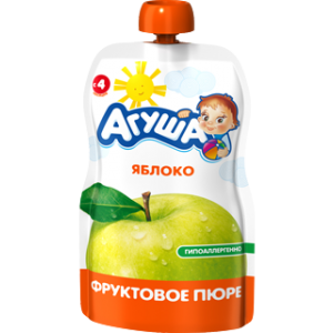 Пюре Агуша яблоко с 4 месяцев 90 г