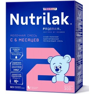 Смесь сухая молочная последующая Nutrilak Premium 2 300гр