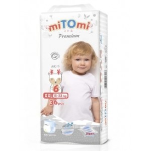 miTOmi Premium Подгузники-трусики XXL (15-23 кг), 36 шт.