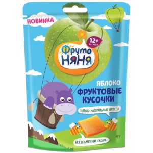 Кусочки фруктовые ФрутоНяня из яблок 53г с 12месяцев
