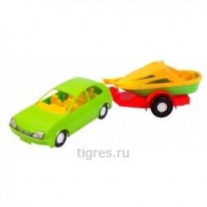 Игрушечная машинка авто-купе с прицепом