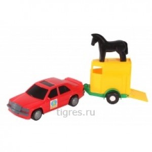 Игрушечная машинка авто-мерс с прицепом
