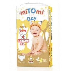Подгузники трусики miTOmi Day L 9-14 кг 44шт