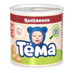 Тёма Пюре Тёма Цыпленок 90г с 6 мес