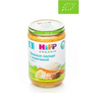 Hipp Пюре "Нежные овощи с телятиной" 220гр