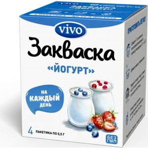 Закваска Vivo "Йогурт VIVO" 4 пакетика