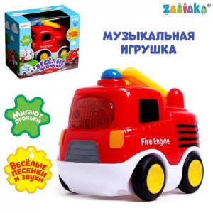 Zabiaka 4994548 Музыкальная игрушка «Пожарная машина», звук, свет, цвет красный 