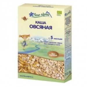 Каша Fleur Alpine Organic безмолочная овсяная 175гр