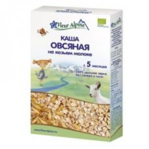 Каша Fleur Alpine Organic овсяная на козьем молоке 200гр