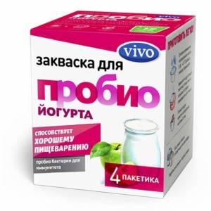 VIVO Закваска Пробиойогурт 0,5г*4шт