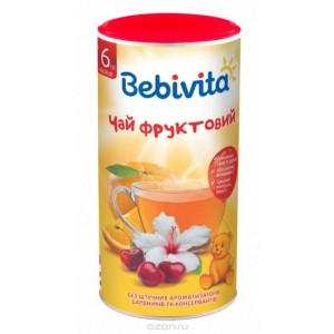 Bebivita Фруктовый чай гранулированный, с 6 месяцев, 200 г