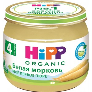 Пюре Hipp «Мое первое пюре» Белая морковь с 4 мес. 80 г