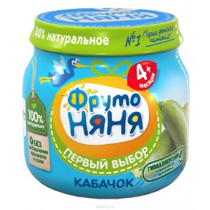 Пюре ФрутоНяня из кабачков с 4 мес. 80 г