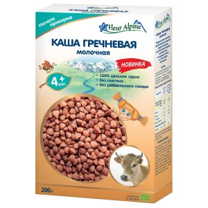 Каша Fleur Alpine молочная гречневая 200г с 4месяцев