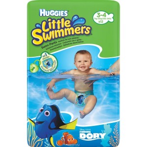 Подгузники для плавания Huggies «Little Swimmers» 3-4 (7-15кг.) 12ш.