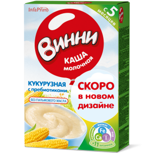 Каша молочная "Винни" кукурузная с пребиотиками 220гр