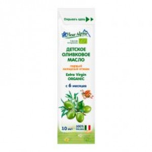 Флёр Альпин- масло Органик детское оливковое порционное 6 мес 10 мл