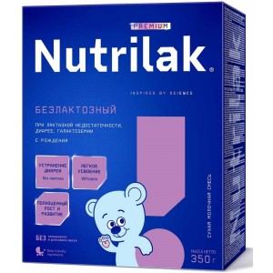 Смесь Nutrilak (InfaPrim) Premium безлактозный (с рождения) 350 г