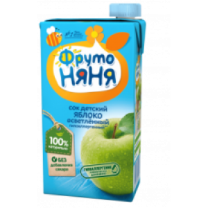 Сок ФрутоНяня яблочный осветленный гипоаллергенный 05л