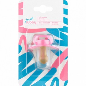 LUBBY 27990 пустышка just lubby, круг. сосок, колп., латекс от 0 мес.,