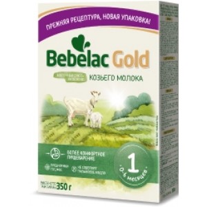  Bebelac Gold 1 Сухая молочная смесь на основе козьего молока (0-6 мес) 350 г