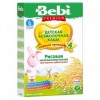 Детская каша Bebi Premium безмолочная рисовая с пребиотиками 200гр